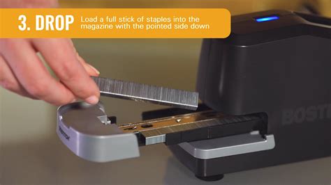 Locate the magazine slide button and push it to release the magazine. . How to load a bostitch stapler